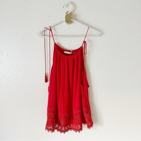 NEW Alice + Olivia Dania red tank size L - Picture 3 of 12